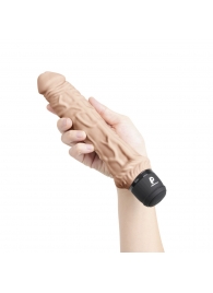 Телесный вибратор-реалистик 8  Girthy Realistic Vibrator - 24,5 см. - PowerCocks