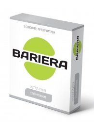 Ультратонкие презервативы Bariera Ultra Thin - 3 шт. - Bariera - купить с доставкой в Коломне