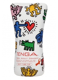 Мастурбатор-туба Keith Haring Soft Tube CUP - Tenga - в Коломне купить с доставкой