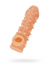 Телесная закрытая насадка с пупырышками Cock Sleeve Size S - 13,8 см. - KOKOS - в Коломне купить с доставкой