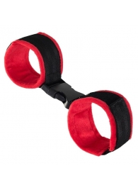 Красно-черные велюровые оковы Anonymo - ToyFa - купить с доставкой в Коломне