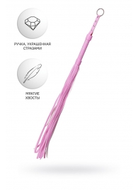 Розовый флоггер Anonymo - 64 см. - ToyFa - купить с доставкой в Коломне