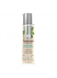 Массажное масло с ароматом перечной мяты и эвкалипта JO Naturals Peppermint   Eucalyptus - 120 мл. - System JO - купить с доставкой в Коломне