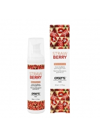 Разогревающее массажное масло  с ароматом клубники Gourmet Strawberry - 50 мл. - Exsens - купить с доставкой в Коломне
