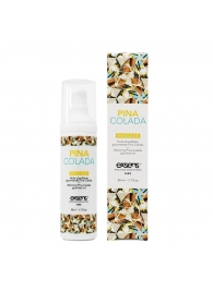 Разогревающее массажное масло с ароматом пина колада Gourmet Pina Colada - 50 мл. - Exsens - купить с доставкой в Коломне