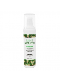 Разогревающее массажное масло с ароматом мохито Gourmet Mint Mojito - 50 мл. - Exsens - купить с доставкой в Коломне