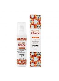 Разогревающее массажное масло Gourmet White Peach Organic с органическими ингредиентами - 50 мл. - Exsens - купить с доставкой в Коломне