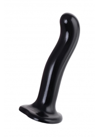 Черный стимулятор для пар P G-Spot Dildo Size M - 18 см. - Strap-on-me - в Коломне купить с доставкой