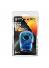 Голубое эрекционное виброкольцо Reusable 5 Function Cock Ring - Blush Novelties - в Коломне купить с доставкой