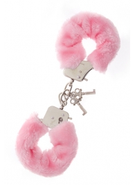 Металлические наручники с розовой меховой опушкой METAL HANDCUFF WITH PLUSH PINK - Dream Toys - купить с доставкой в Коломне