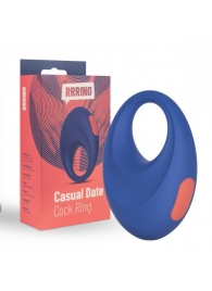 Синее эрекционное кольцо RRRING Casual Date Cock Ring - FeelzToys - в Коломне купить с доставкой