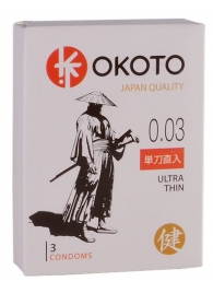 Ультратонкие презервативы OKOTO Ultra Thin - 3 шт. - Sitabella - купить с доставкой в Коломне