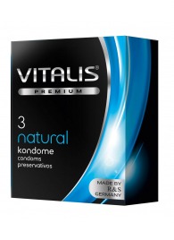 Классические презервативы VITALIS PREMIUM natural - 3 шт. - Vitalis - купить с доставкой в Коломне