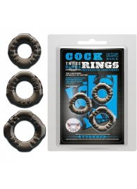 Набор из 3 эластичных дымчатых эрекционных колец - Baile - в Коломне купить с доставкой