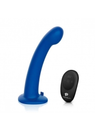 Синяя насадка Remote Control P-Spot G-Spot с черными трусиками - 20 см. - Pegasus - купить с доставкой в Коломне