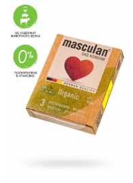 Экологически чистые презервативы Masculan Organic - 3 шт. - Masculan - купить с доставкой в Коломне