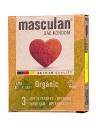 Экологически чистые презервативы Masculan Organic - 3 шт. - Masculan - купить с доставкой в Коломне