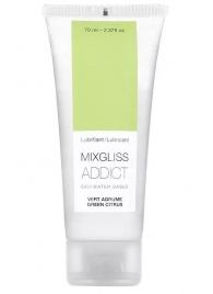 Смазка на водной основе Mixgliss Addict с ароматом цитруса - 70 мл. - Mixgliss - купить с доставкой в Коломне