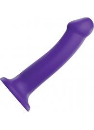 Фиолетовый фаллоимитатор-насадка Strap-On-Me Dildo Dual Density size L - 19 см. - Strap-on-me - купить с доставкой в Коломне