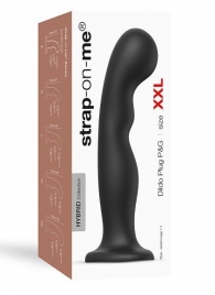 Черная насадка Strap-On-Me Dildo Plug P G size XXL - Strap-on-me - купить с доставкой в Коломне