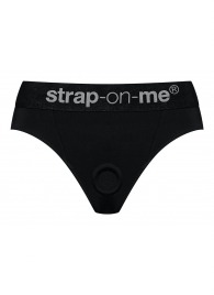 Черные трусики для насадок Heroine Lingerie Harness - size M - Strap-on-me - купить с доставкой в Коломне