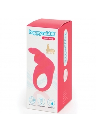 Розовое эрекционное виброкольцо Happy Rabbit Rechargeable Rabbit Cock Ring - Happy Rabbit - в Коломне купить с доставкой