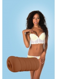 Коричневый мастурбатор-вагина BRIANNA - Dream Toys - в Коломне купить с доставкой