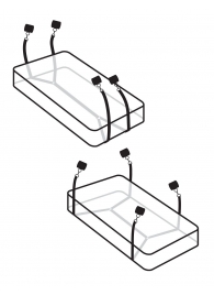 Фиксаторы для кровати WRAPAROUND MATTRESS RESTRAIN - Pipedream - купить с доставкой в Коломне