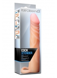 Телесная насадка на пенис Cock Xtender - 17,7 см. - Blush Novelties - в Коломне купить с доставкой