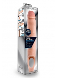 Телесная насадка на пенис 11.5 Inch Cock Sheath Penis Extender - 29,2 см. - Blush Novelties - в Коломне купить с доставкой