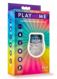Фиолетовое эрекционное виброкольцо Pleaser Rechargeable C-Ring - Blush Novelties - в Коломне купить с доставкой
