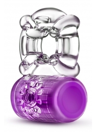 Фиолетовое эрекционное виброкольцо Pleaser Rechargeable C-Ring - Blush Novelties - в Коломне купить с доставкой
