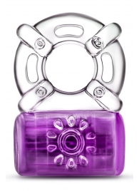 Фиолетовое эрекционное виброкольцо One Night Stand Vibrating C-Ring - Blush Novelties - в Коломне купить с доставкой