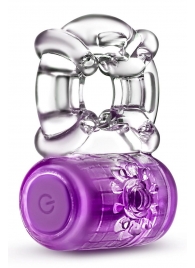 Фиолетовое эрекционное виброкольцо One Night Stand Vibrating C-Ring - Blush Novelties - в Коломне купить с доставкой