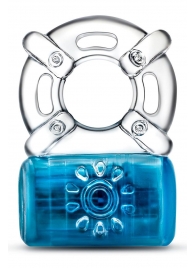 Синее эрекционное виброкольцо One Night Stand Vibrating C-Ring - Blush Novelties - в Коломне купить с доставкой