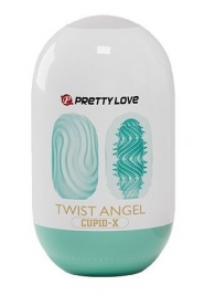 Бирюзовый мастурбатор-яйцо Twist Angel - Baile - в Коломне купить с доставкой