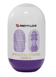 Сиреневый мастурбатор-яйцо Smooth Stripes - Baile - в Коломне купить с доставкой