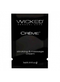 Крем для массажа и мастурбации Wicked Stroking and Massage Creme - 3 мл. - Wicked - купить с доставкой в Коломне