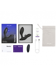 Черный анальный вибратор We-Vibe Vector+ - We-vibe - в Коломне купить с доставкой