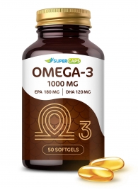 Пищевая добавка SuperCaps OMEGA-3 - 50 капсул (1000 мг) - SuperCaps - купить с доставкой в Коломне