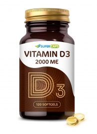Пищевая добавка SuperCaps VITAMIN D3 2000 ME - 120 капсул - SuperCaps - купить с доставкой в Коломне