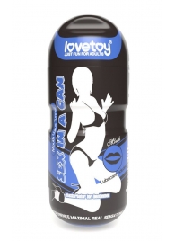 Мастурбатор-ротик с вибрацией Sex In A Can Mouth Lotus Tunnel - Lovetoy - в Коломне купить с доставкой