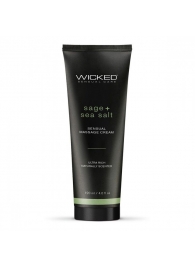 Массажный легкий крем WICKED Sage plus Sea Salt - 120 мл. - Wicked - купить с доставкой в Коломне