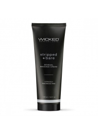 Массажный легкий крем WICKED Stripped plus Bare - 120 мл. - Wicked - купить с доставкой в Коломне