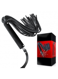 Черная кожаная плеть-флоггер - 84 см. - Notabu - купить с доставкой в Коломне