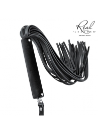 Черная кожаная плеть-флоггер - 84 см. - Notabu - купить с доставкой в Коломне