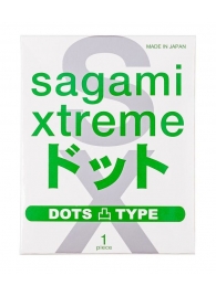 Презерватив Sagami Xtreme Type-E с точками - 1 шт. - Sagami - купить с доставкой в Коломне