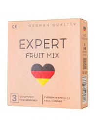 Ароматизированные презервативы EXPERT Fruit Mix - 3 шт. - Expert - купить с доставкой в Коломне