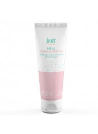 Лубрикант на водной основе Vibe Sensation с клубничным вкусом и легким вибрирующим эффектом - 50 гр. - INTT - купить с доставкой в Коломне