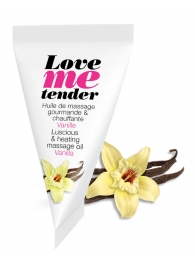 Съедобное согревающее массажное масло Love Me Tender Vanilla с ароматом ванили - 10 мл. - Love to Love - купить с доставкой в Коломне